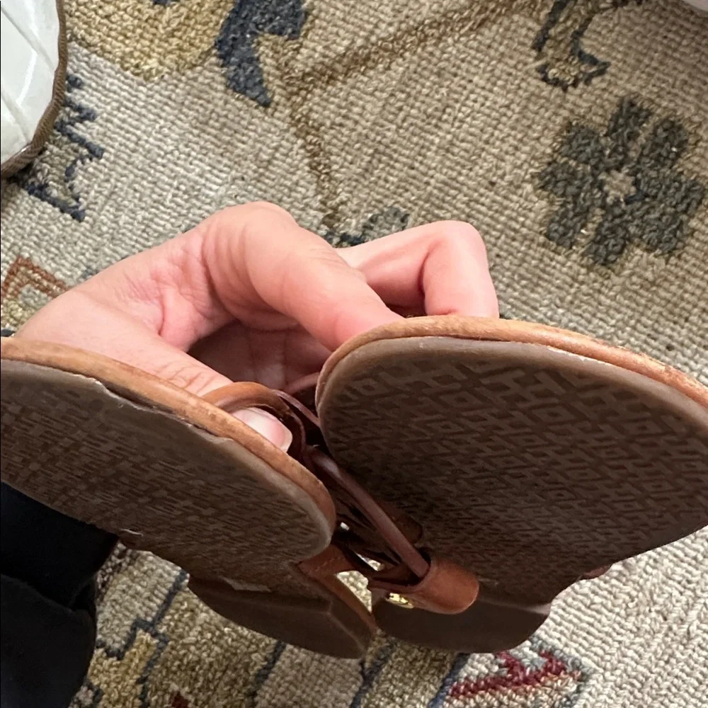 Tory Burch Brown Leather Sandals sz 9